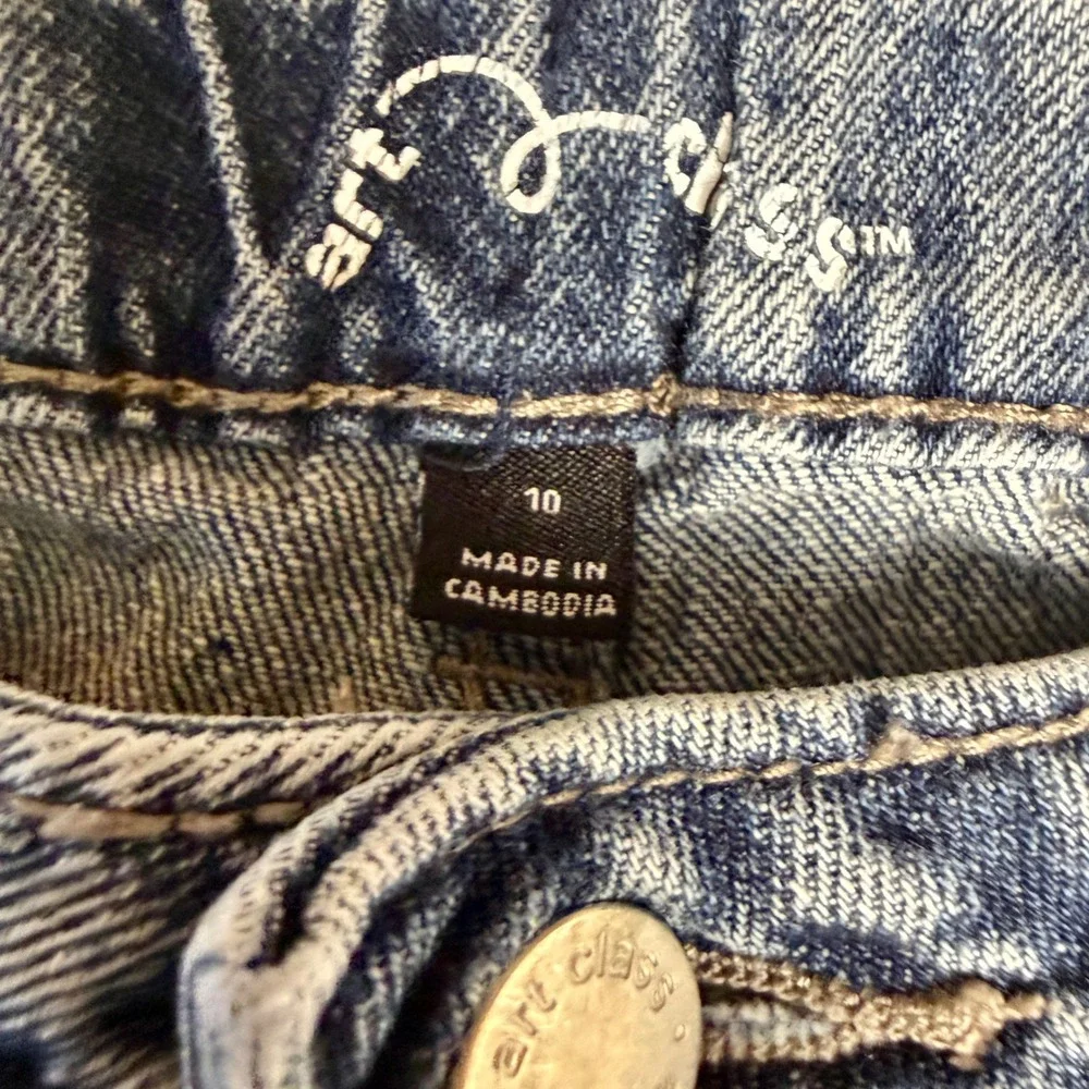 Rock & Roll Denim Top + Art Class Cargo Jeans Girls XS/10 Y2K Western Set